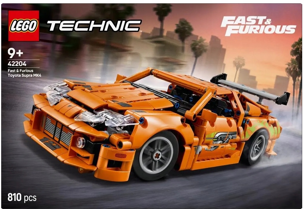 stavebnice Lego Technic 42204 Fast and Furious Toyota Supra Rychle a zběsile