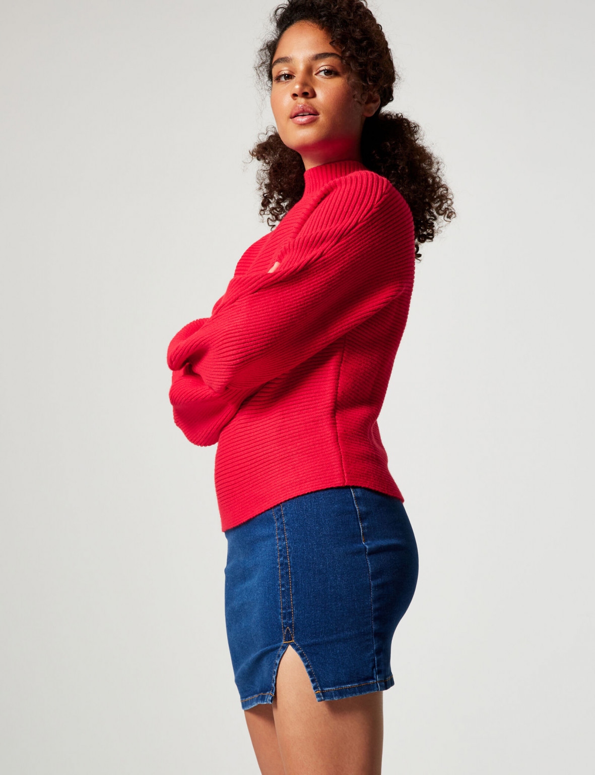 JENNYFER MINI SPÓDNICA JEANS POK XXD__XXS Długość mini