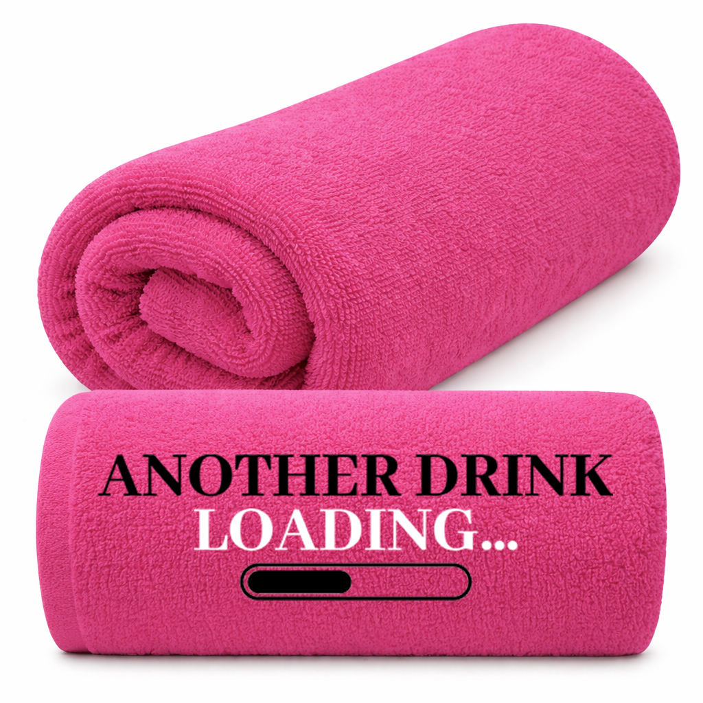Osuška 50X100 Na Ležadlo Dovolenka Mäkká Výšivka Fuchsia Another Drink