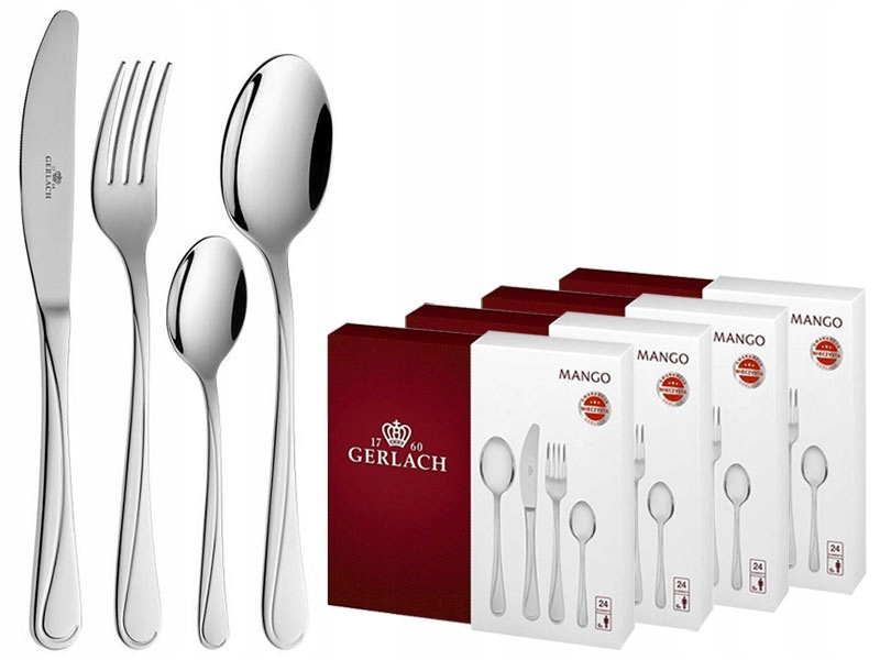 

Gerlach Mango Sztućce 96 El Pudełko 24 Os Połysk