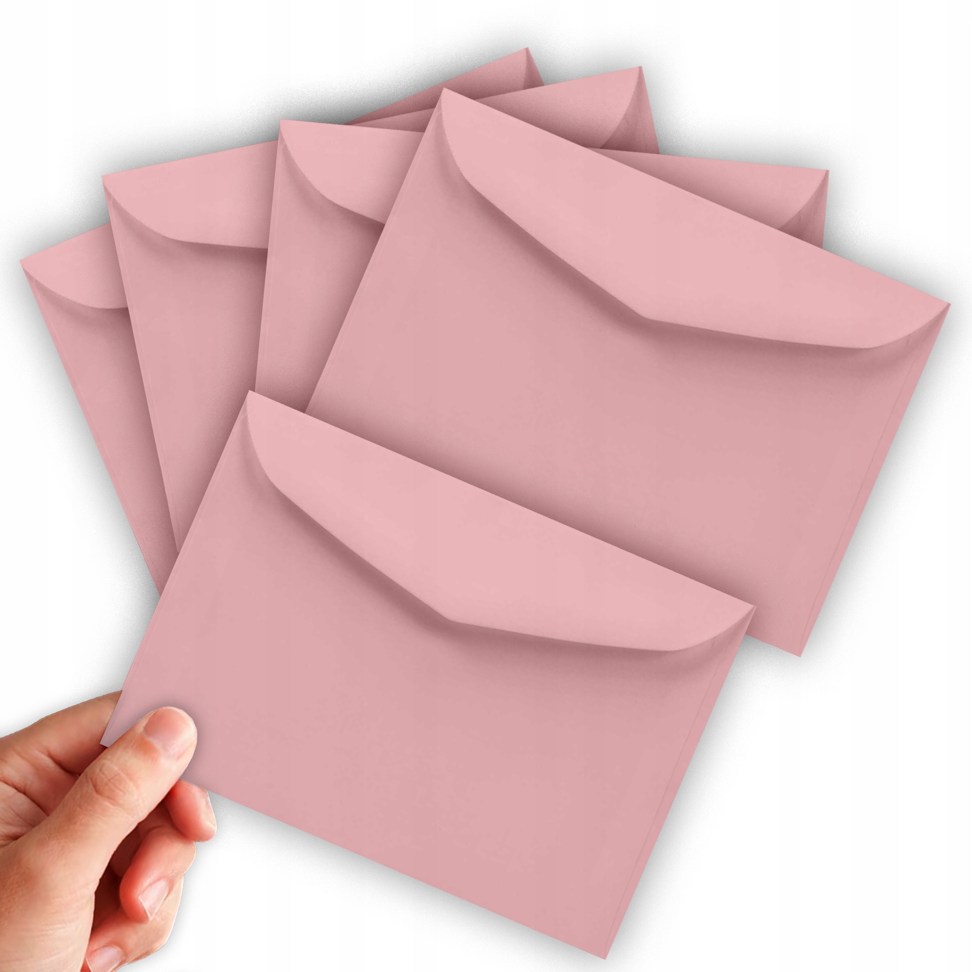 KOPERTA OZDOBNA GŁADKA RÓŻOWA B6 12,5 x 17,5 CM 10szt