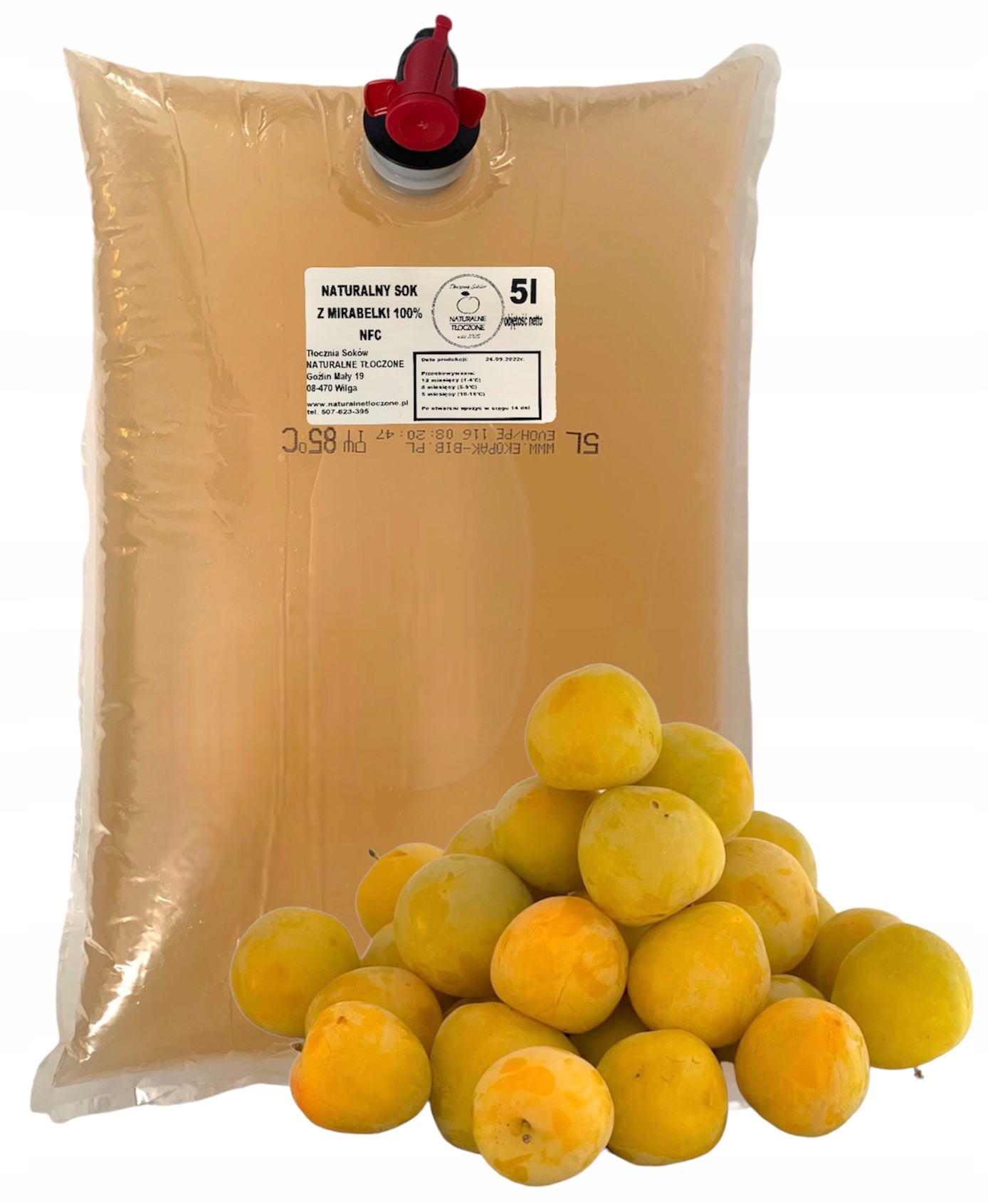 Levně Šťáva z Mirabelky 100% 5 l (švestka mirabelka Nfc)