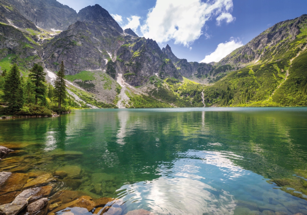 Fototapeta Morské oko Tatry do obývačky 400x280 cm štruktúra 350 g