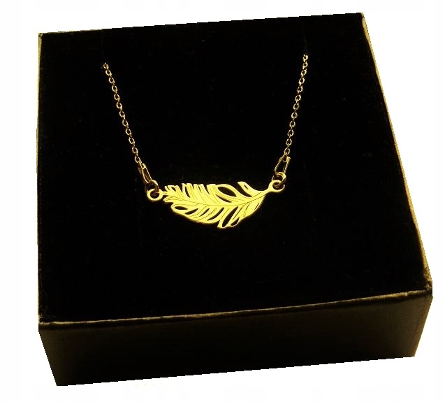 

Naszyjnik Piórko Pióreczko srebro 925 złote