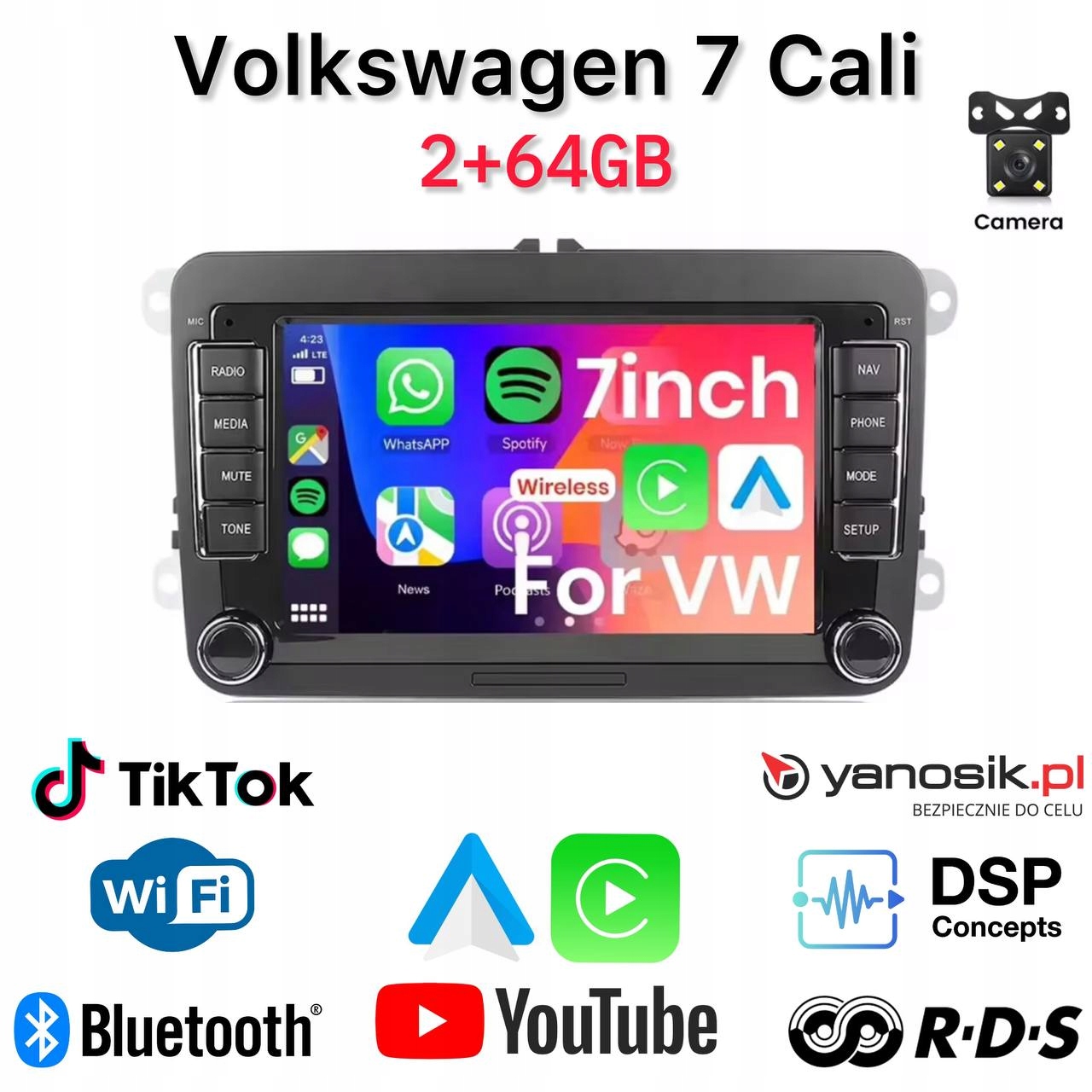 Radio Android Volkswagen Passat B6,B7,CC Touran Caddy Golf V Golf VI Tiguan