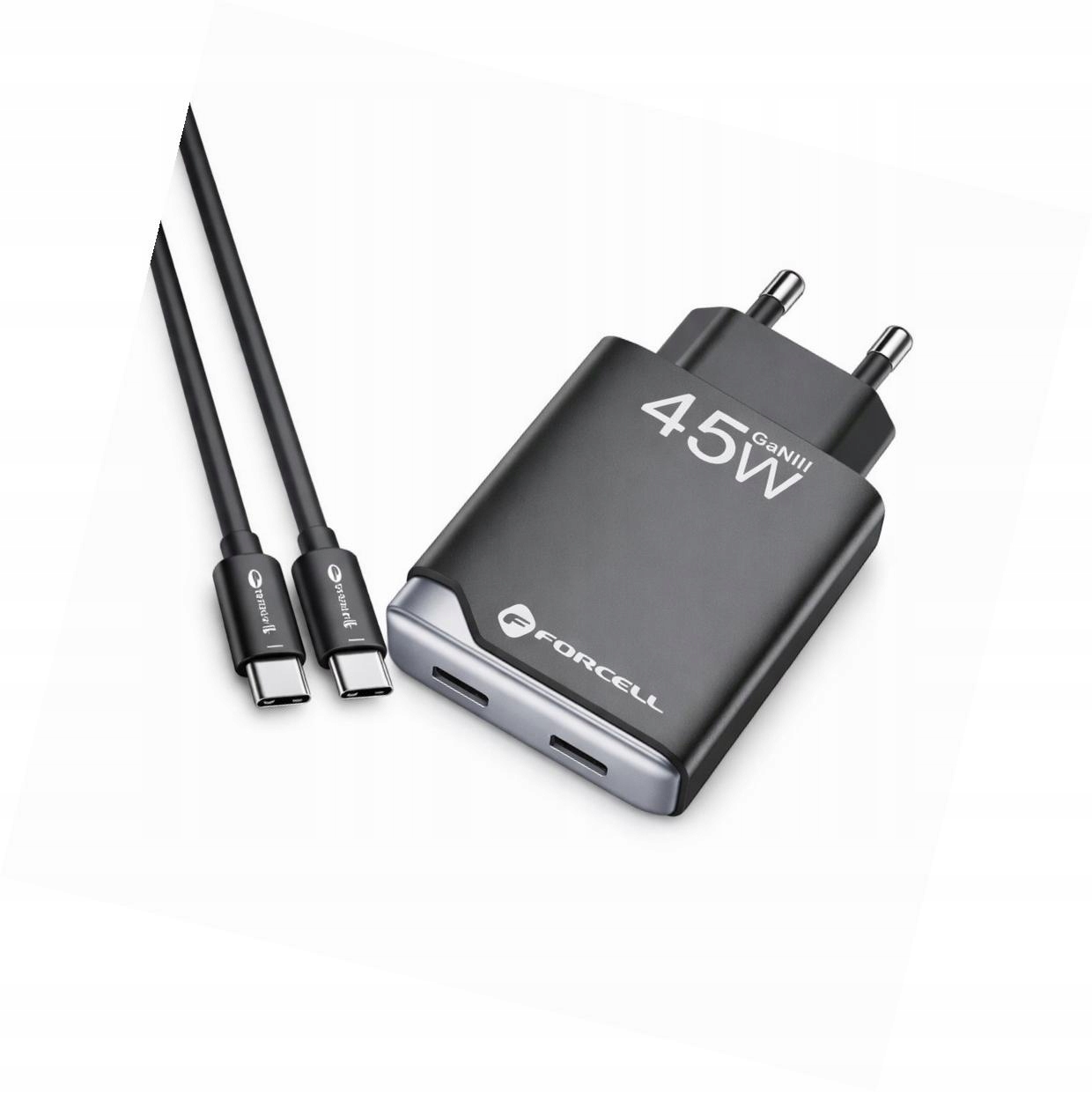 Szybka ładowarka 45W 2 porty z długim kablem 2m do Motorola Edge 60 Pro 5G