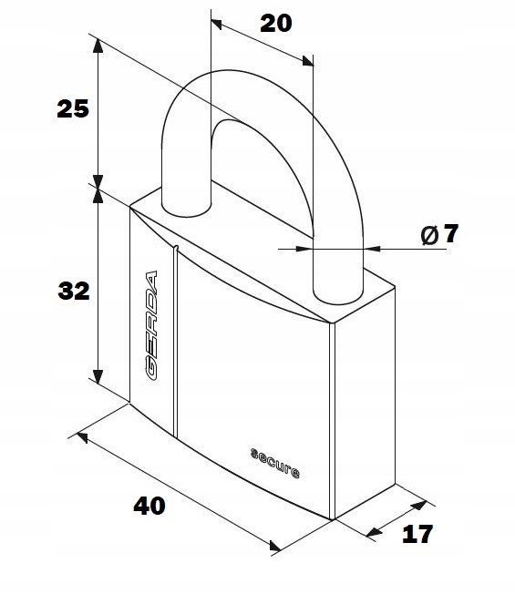 KŁÓDKA WZMOCNIONA GERDA SECURE KSWS S40 Marka Gerda