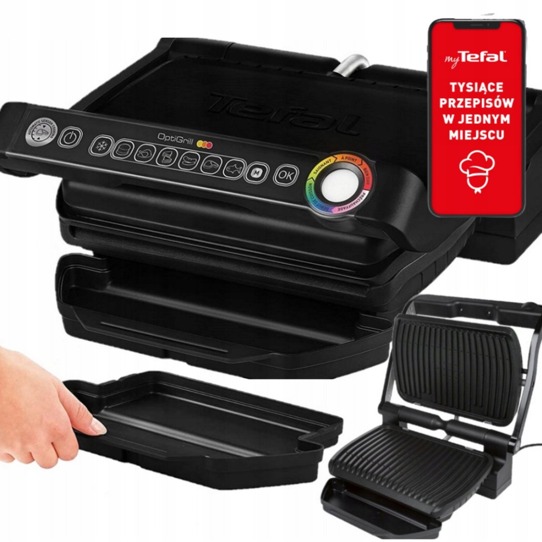 Grill elektryczny Tefal OptiGrill 2000 W GC705816 6 Programów