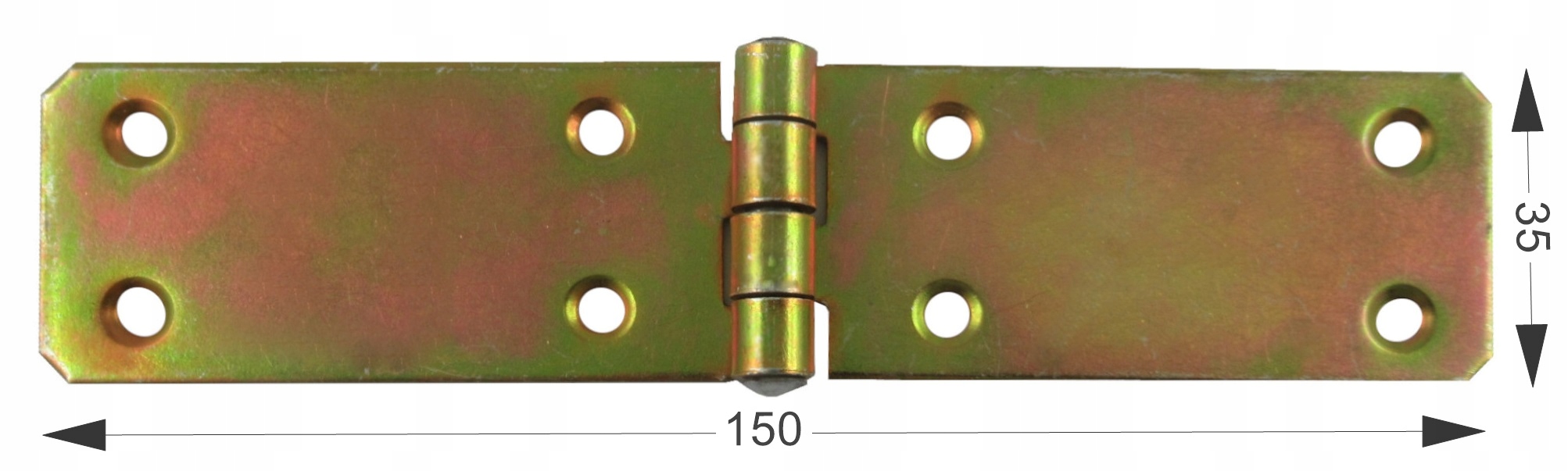 ZAWIAS BUDOWLANY SPLATANY DO DRZWI 35 x 150 OCYNK Rodzaj zawias