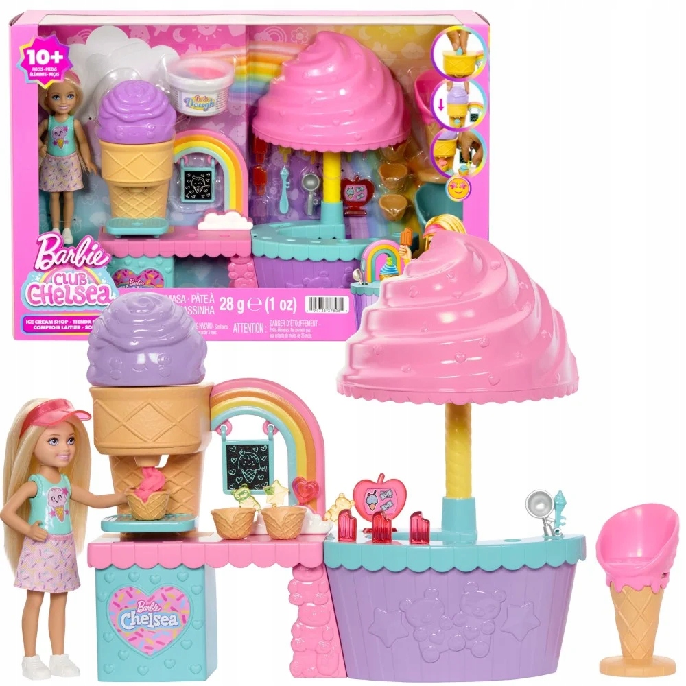 Barbie Lodziarnia Chelsea Zestaw i lalka JMJ42