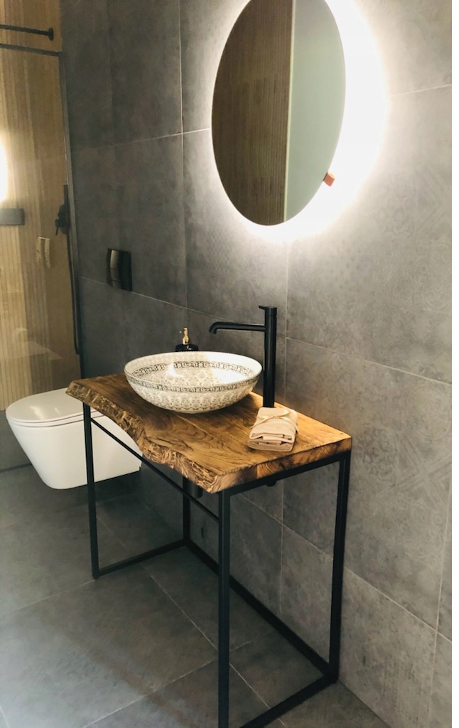 KONSOLA POD UMYWALKĘ NABLATOWĄ szafka pod umywalkę Głębokość mebla 43 cm