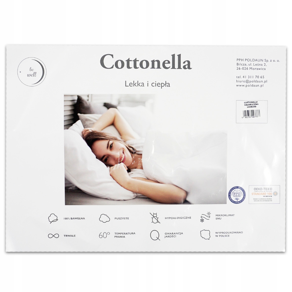 Kołdra Całoroczna Bawełna Hipoalergiczna 140x200 Bohater brak