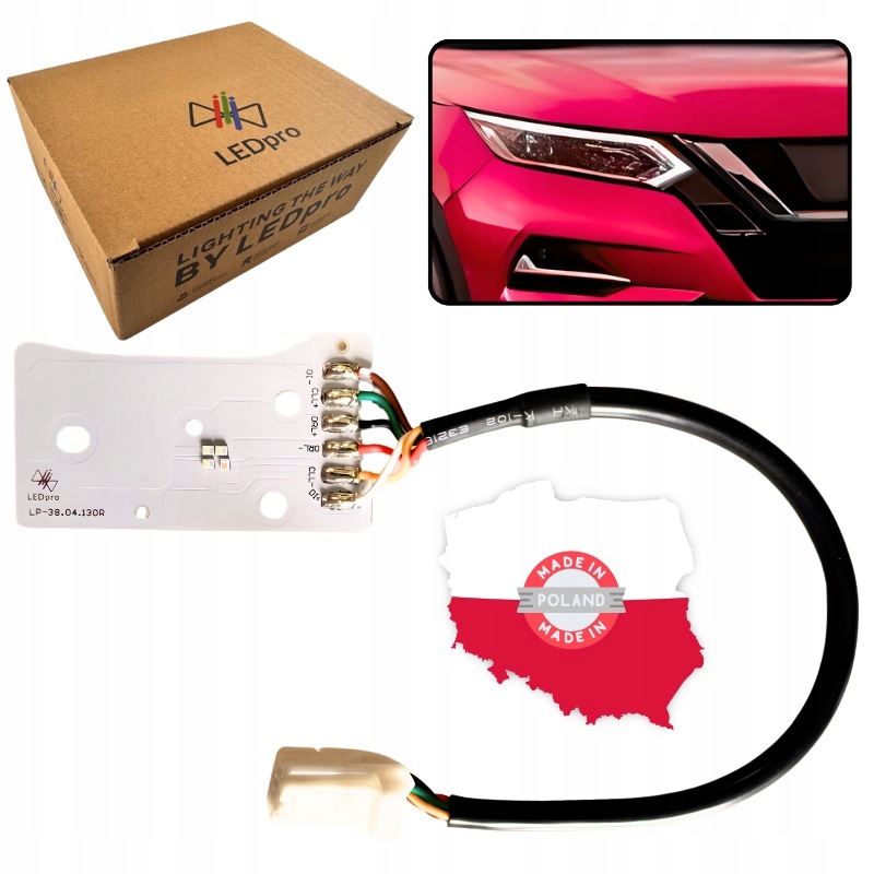 Led modul Drl denního světla Full Led pro Nissan Qashqai J11 17-21 Pravý