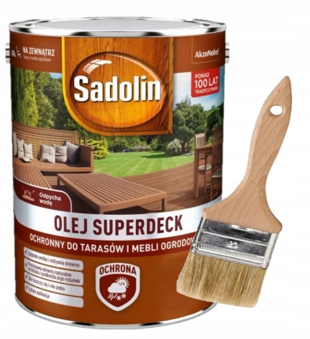 

Sadolin Olej Superdeck 5L Pędzel 50MM