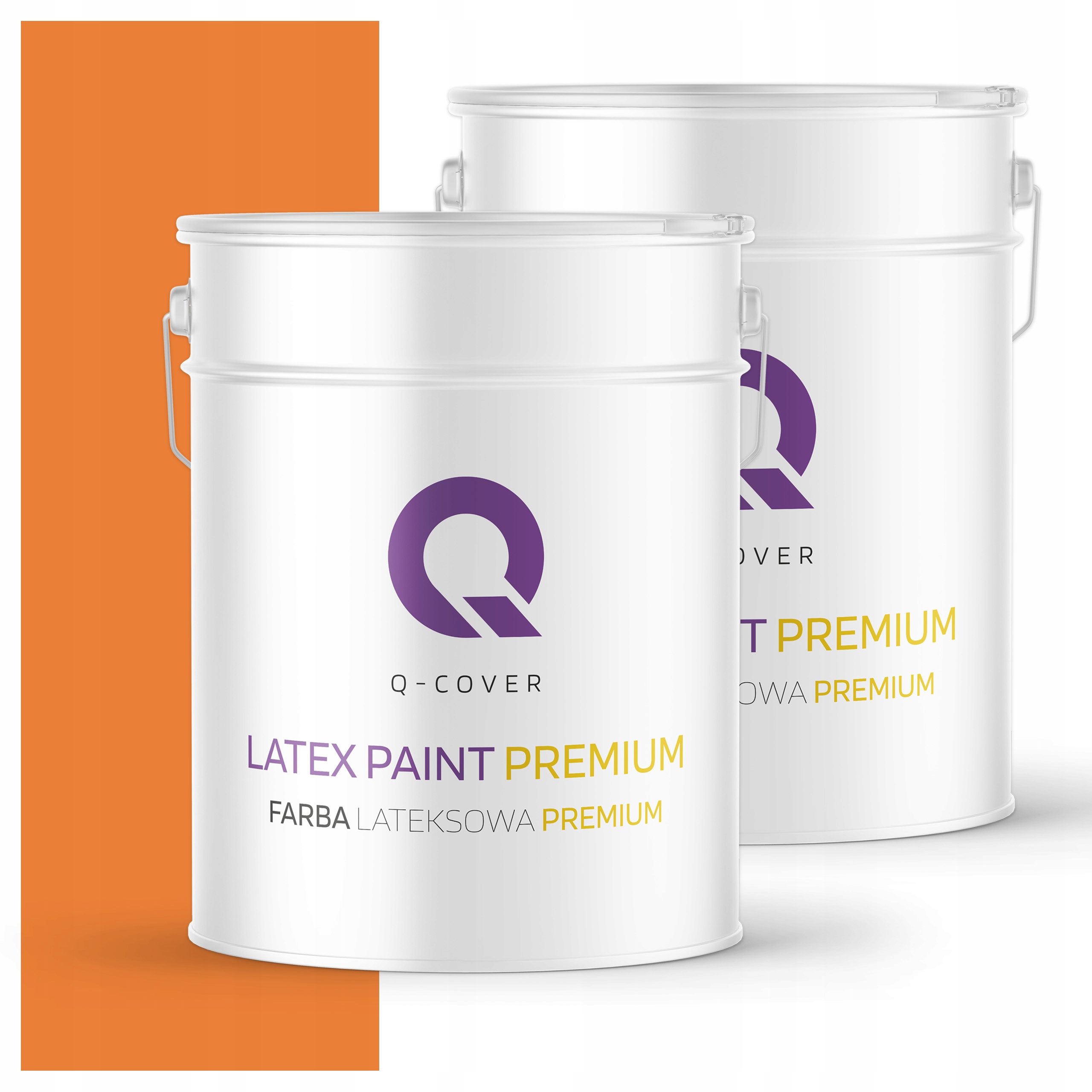 Farba odolná voči škvrnám Umývateľná na steny stropov 10L mat Oranžová intenzívna