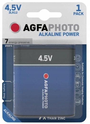 

1x Bateria Płaska Agfa Photo 3LR12 4,5V Alkaliczna