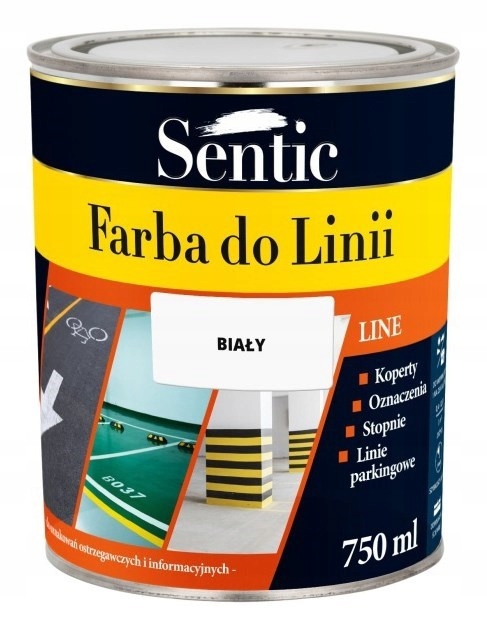 FARBA DO BETONU FARBA DO LINII 750 ml BIAŁA
