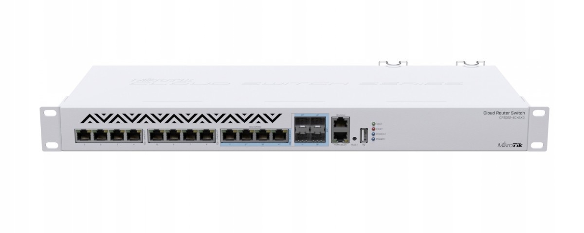 Mikrotik Přepínač 8x10GbE 4xCOMB CRS312-4C+8XG-RM