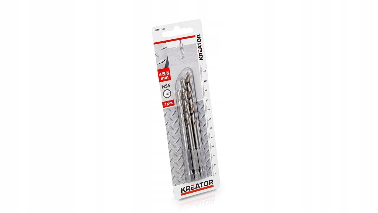 

Wiertła do wkrętarki do metalu 4-5-6mm 3sztuki Hex
