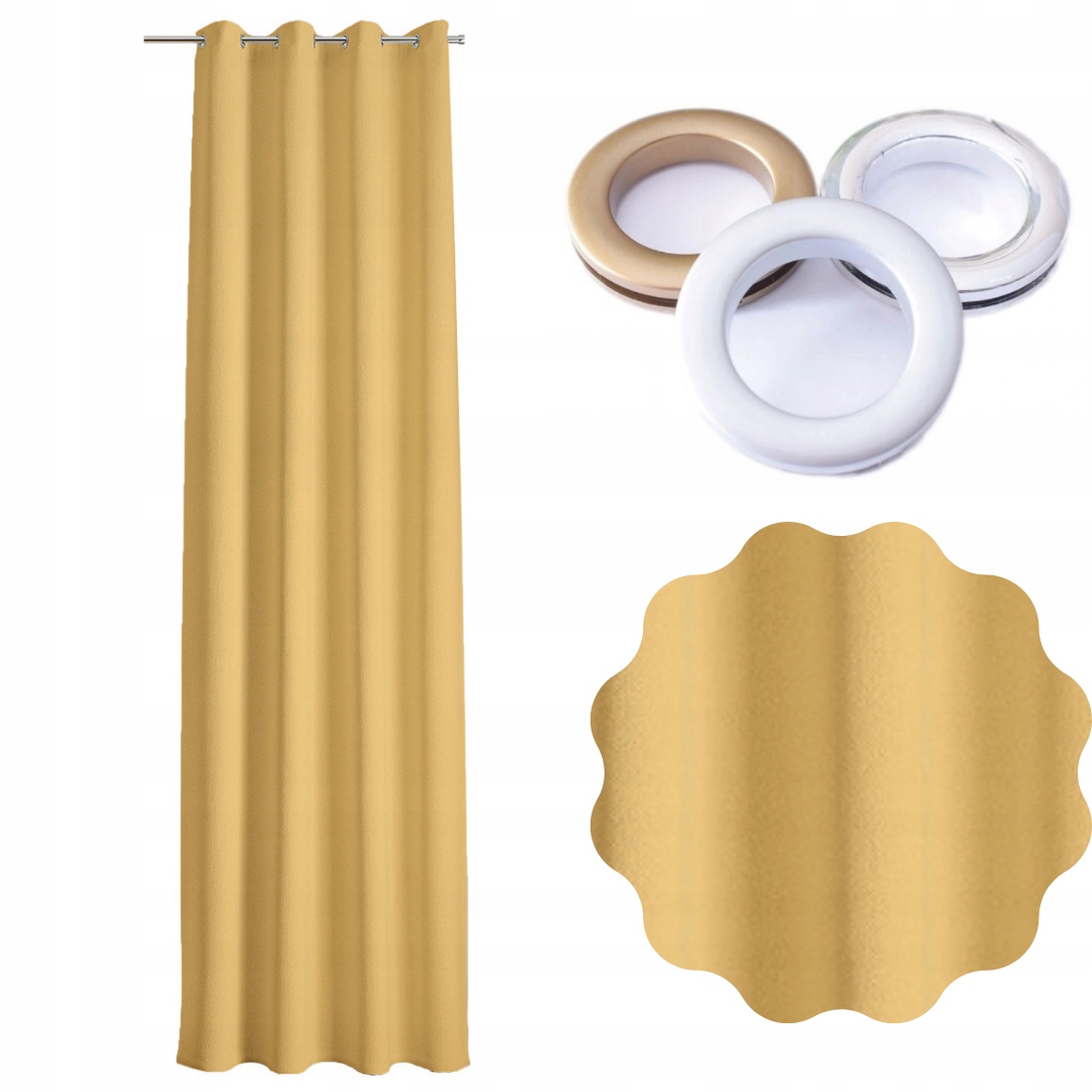 ZASŁONY ZACIEMNIAJĄCE BLACKOUT 135x260 KÓŁKA