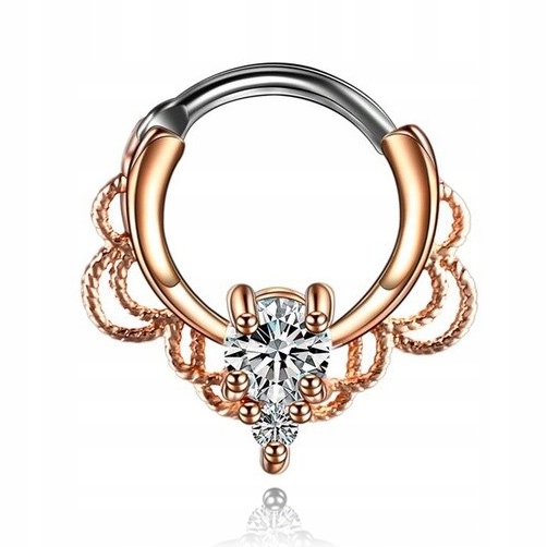 

Clicker Cyrkonie Rose Gold Septum Tytan 1,2/10