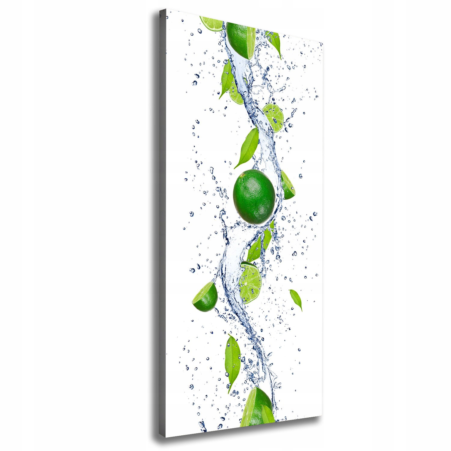 

Nowoczesny obraz canvas na ramie Limonka 50x125 cm