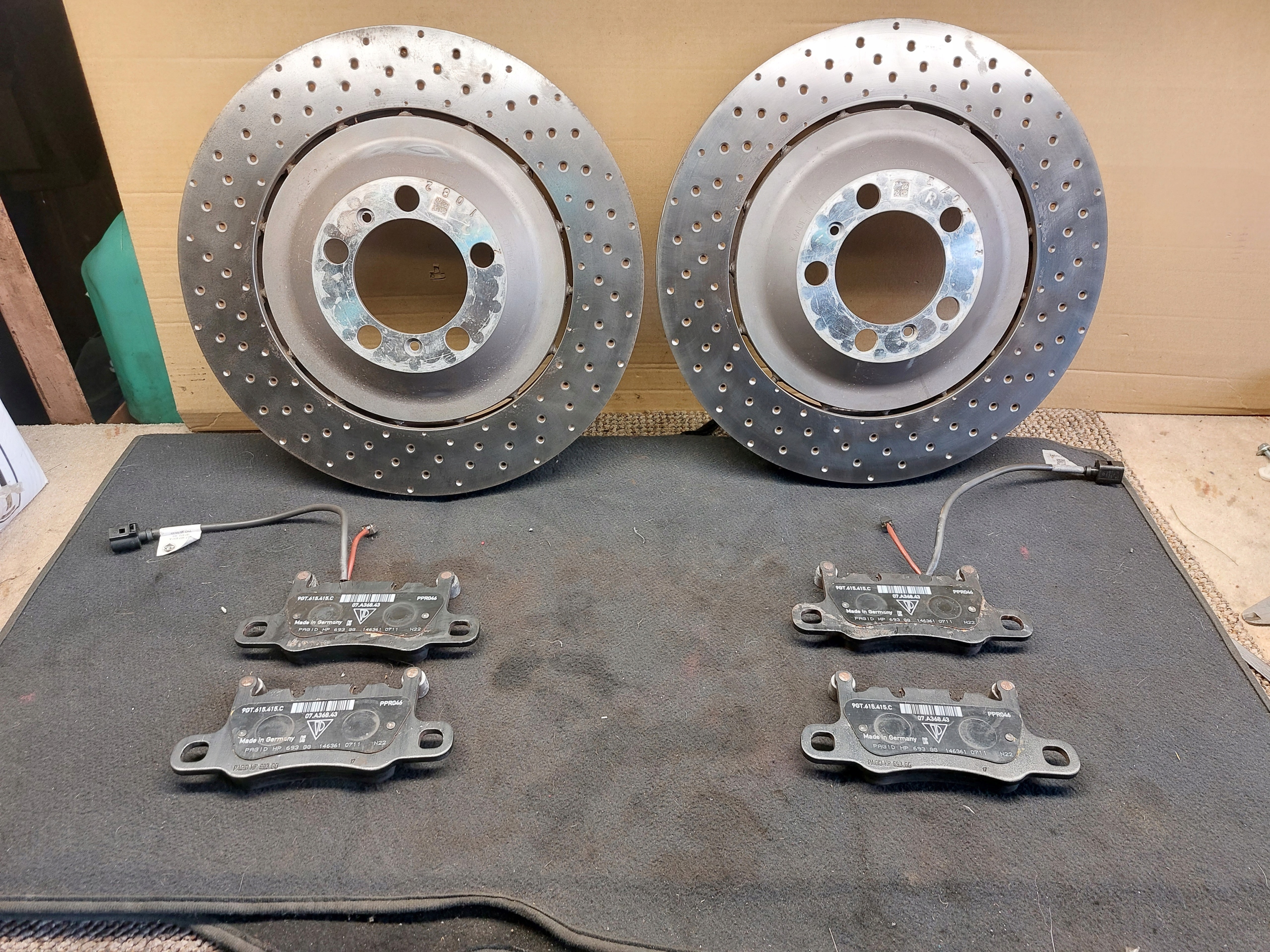 discs plates front PORSCHE 911 992 GT3