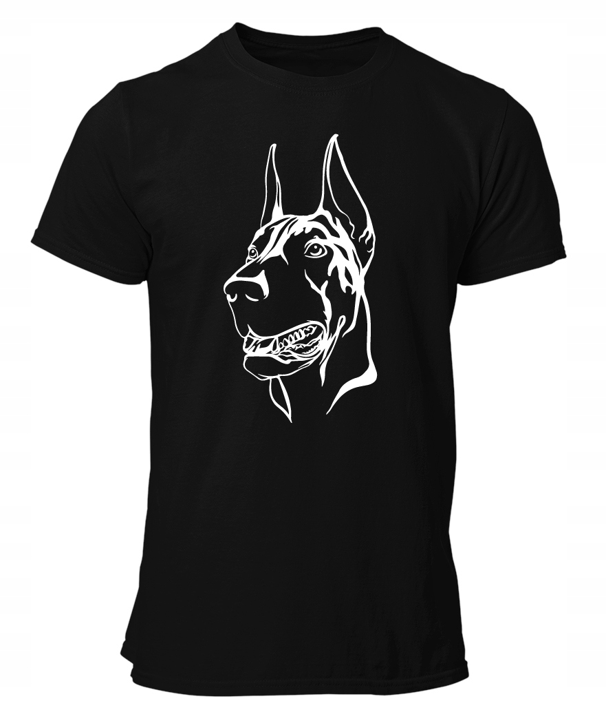 

Koszulka męska Doberman Pies T-shirt z Psem