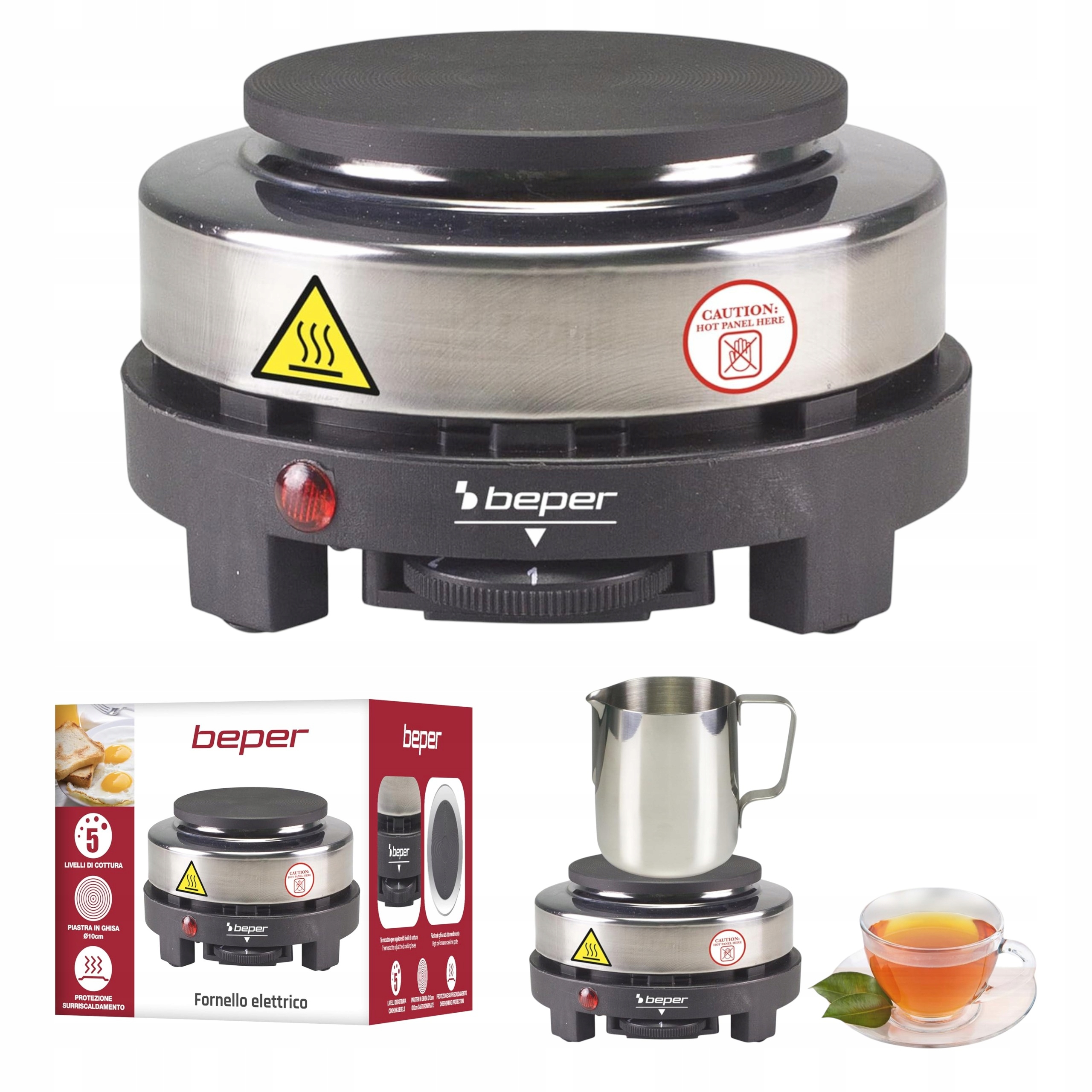 Mała Kuchenka Elektryczna Płyta Grzewcza 10 cm Turystyczna I Kawa I Herbata