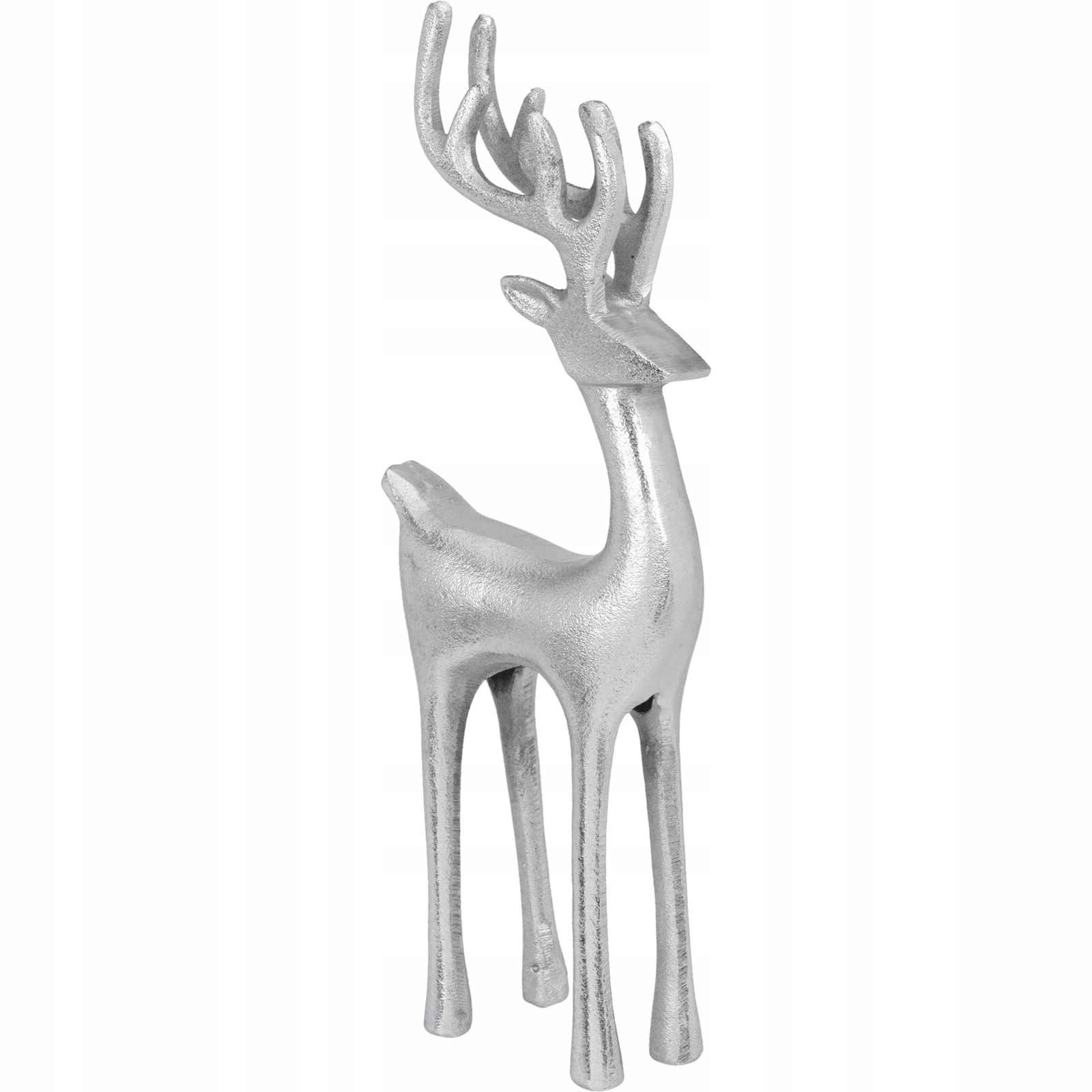 Vánoční Figurka Sob Stříbrná, Hliník 14 X 6 X 35 CM