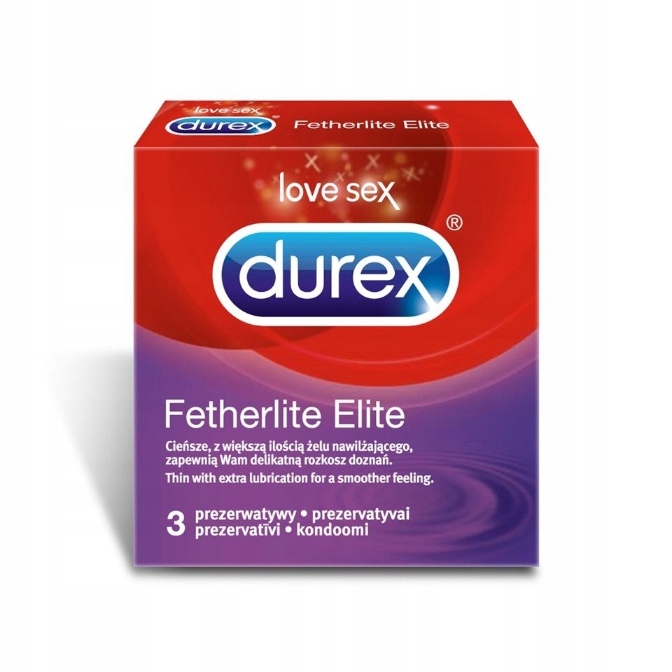 

Cienkie Prezerwatywy 3 Szt. Durex Fetherlite Elite