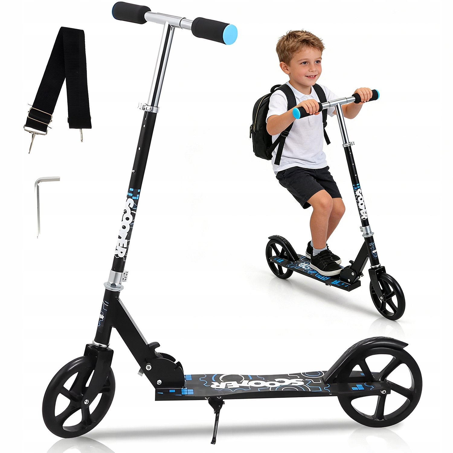 Mały Skuter Z Ergonomiczną Ławką I Mocnym Ramieniem