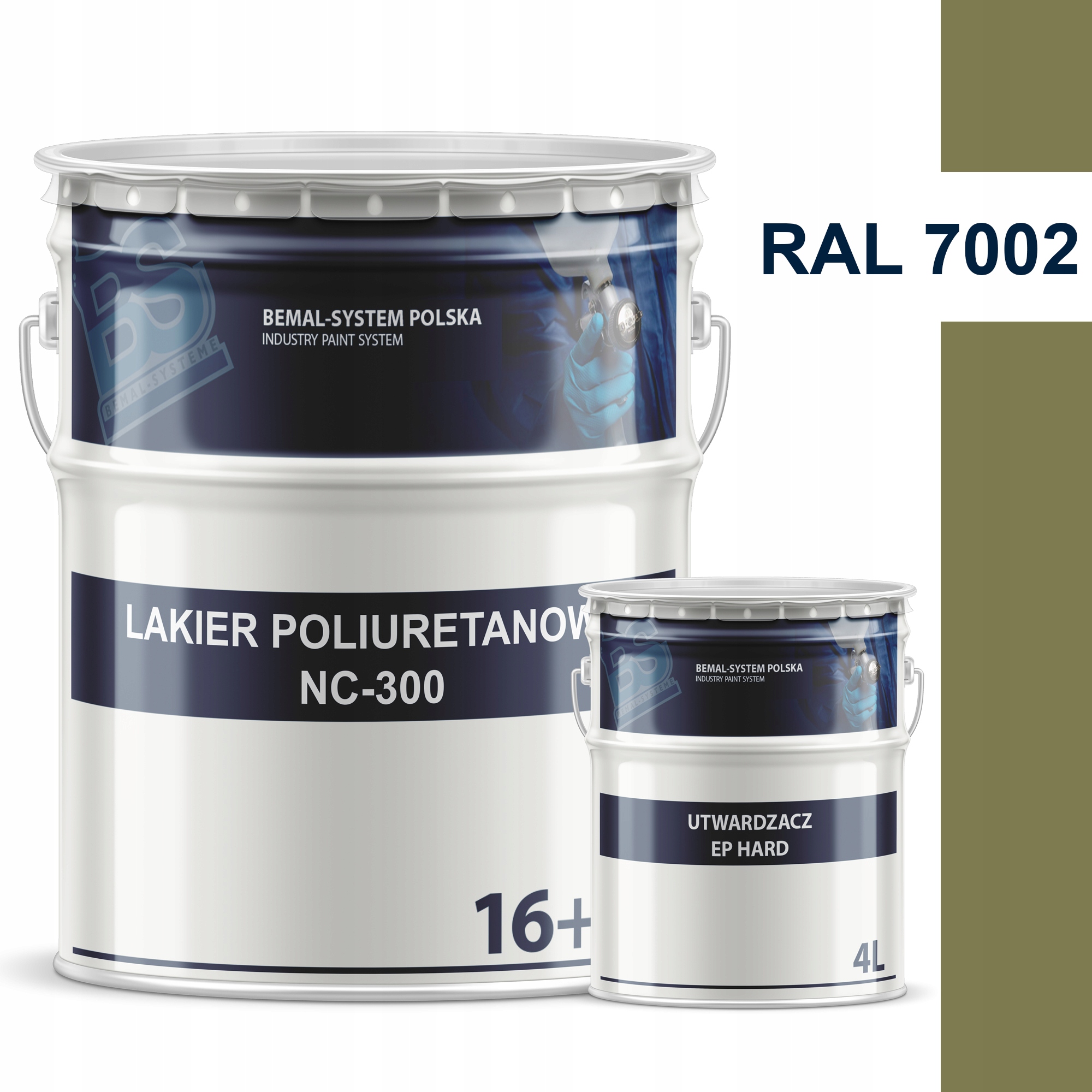 BEMAL FARBA OKRĘTOWA - LAKIER POLIURETANOWY - 20L - RAL 7002