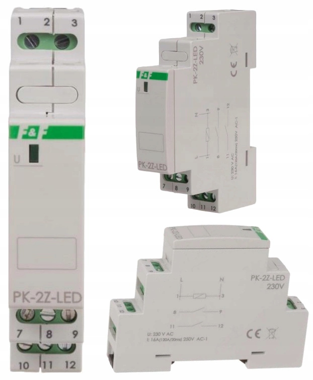 

F&f Przekaźnik elektromagnetyczny Led 230V 16A