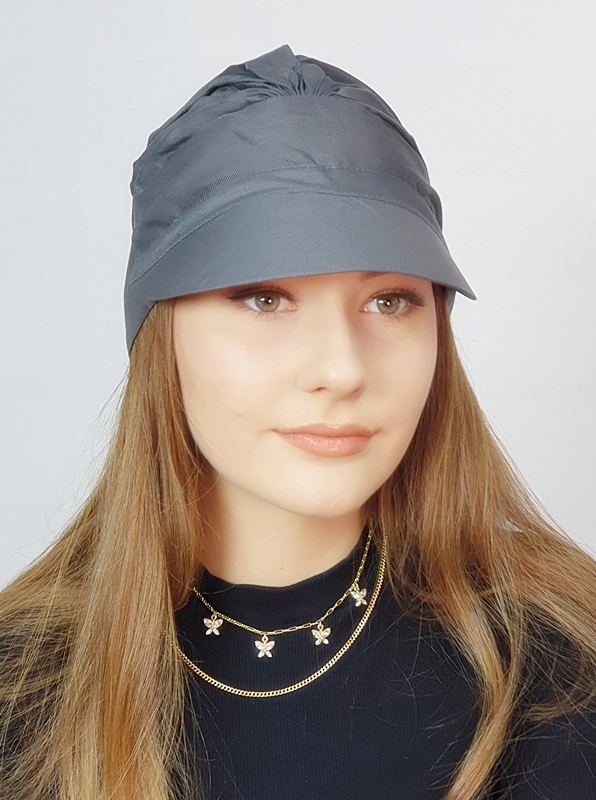 Ochrona przed słońcem chusta Tess z daszkiem w-70 także po chemioterapii Marka Eva Design