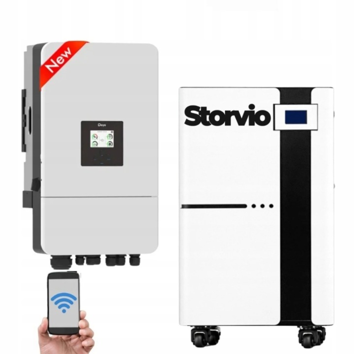 Hybridní Invertorový Měnič Deye 12 kW LV Sklad Energie Storvio One 15 kWh
