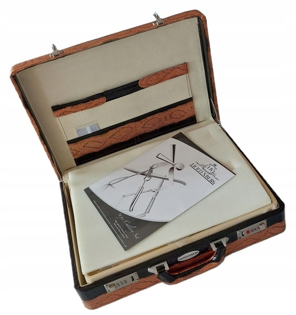 ELEGANCKIE PIĘKNE SZTUĆCE 72 EL. ZŁOTE CIĘŻKIE WALIZKA GERMANY LICHTENBERG Marka inna