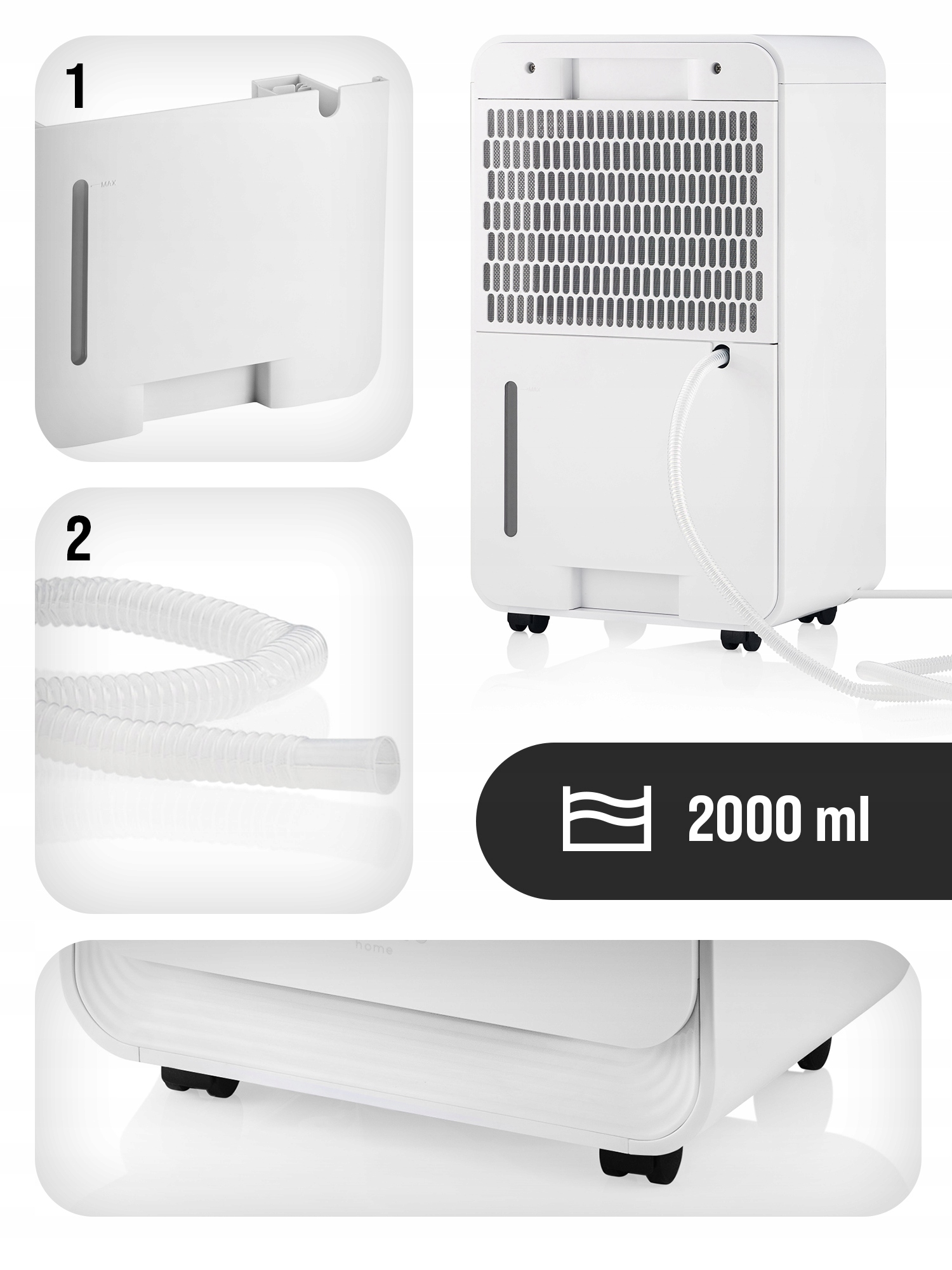 OSUSZACZ POWIETRZA 12L/24H POCHŁANIACZ WILGOCI + TIMER HIGROSTAT WIFI Stan opakowania oryginalne