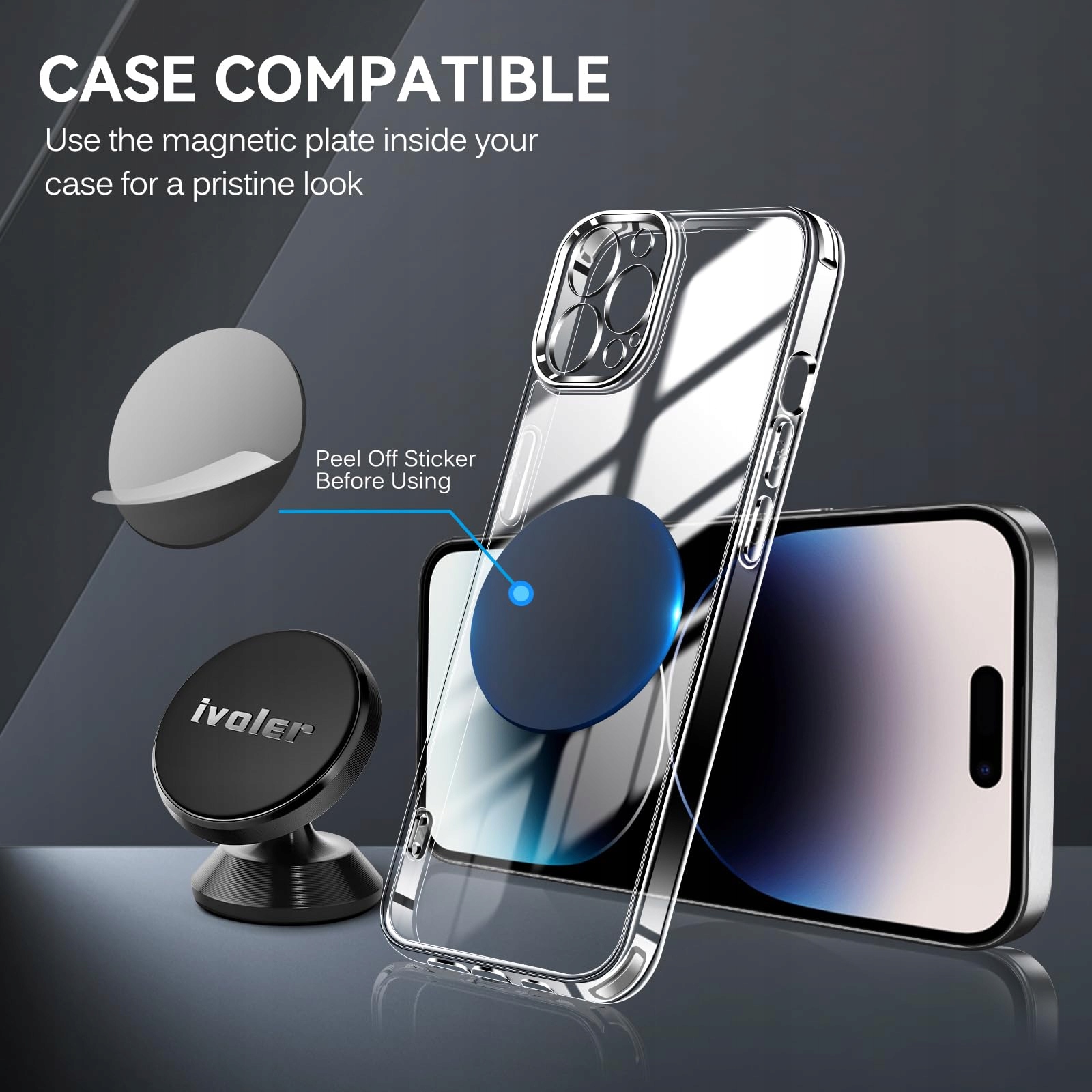 IVOLER 360° Magnetyczny Uchwyt Samochodowy Do Telefonu — miniatura 6