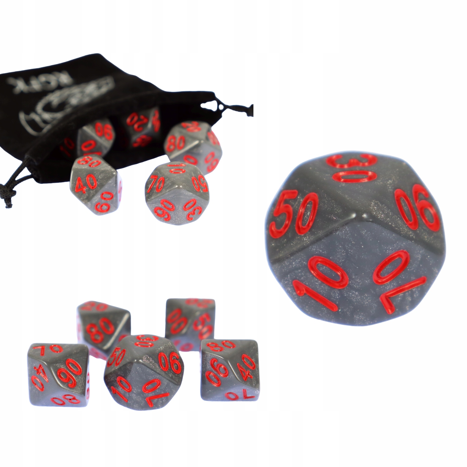 Kostka Rpg Kość Dziesięciościenna K10 00-90 Medalion Strażnika