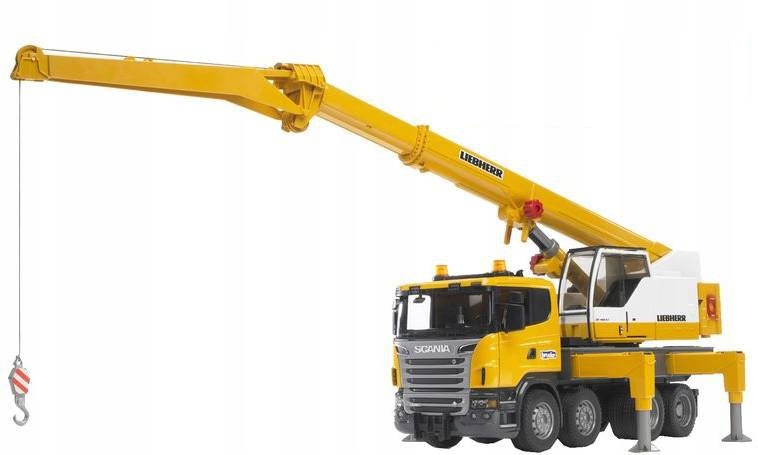 SCANIA Z DŹWIGIEM LIEBHERR I MODUŁEM BRUDER 03570