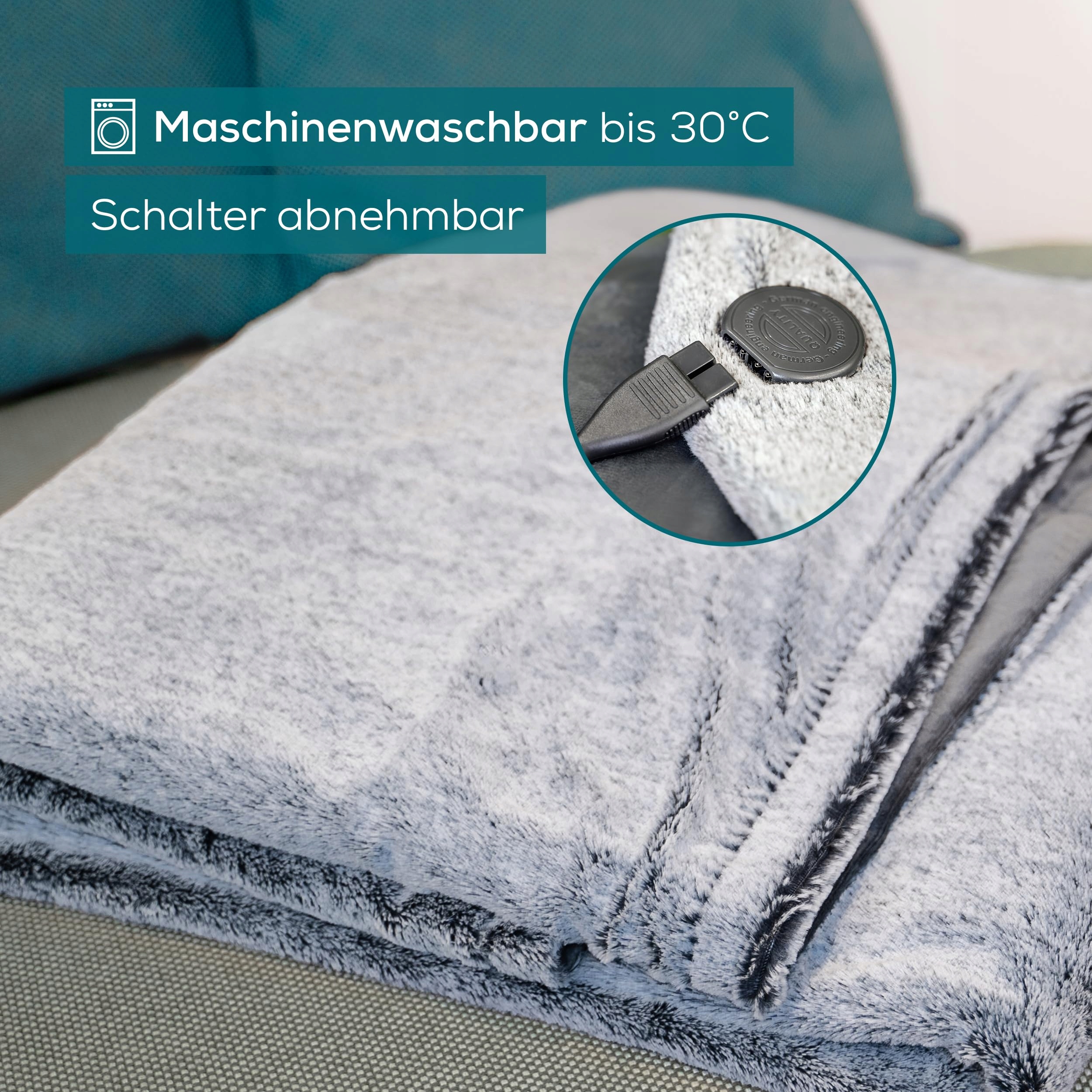 BEURER HD 75 Koc Elektryczny Z Recyklingu 6 Temperatur 180x130 cm — miniatura 4