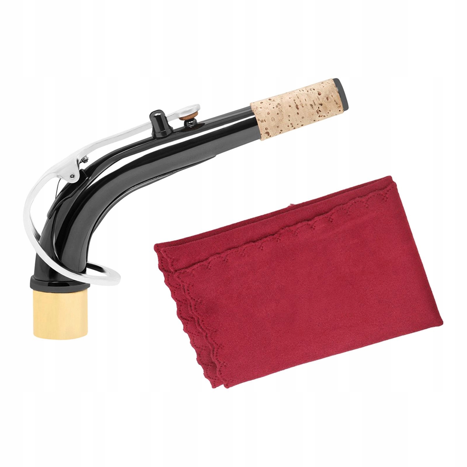 E Flat Alto Saxophone Elbow Bend Neck for Sax,Durable, Argent with Cloth