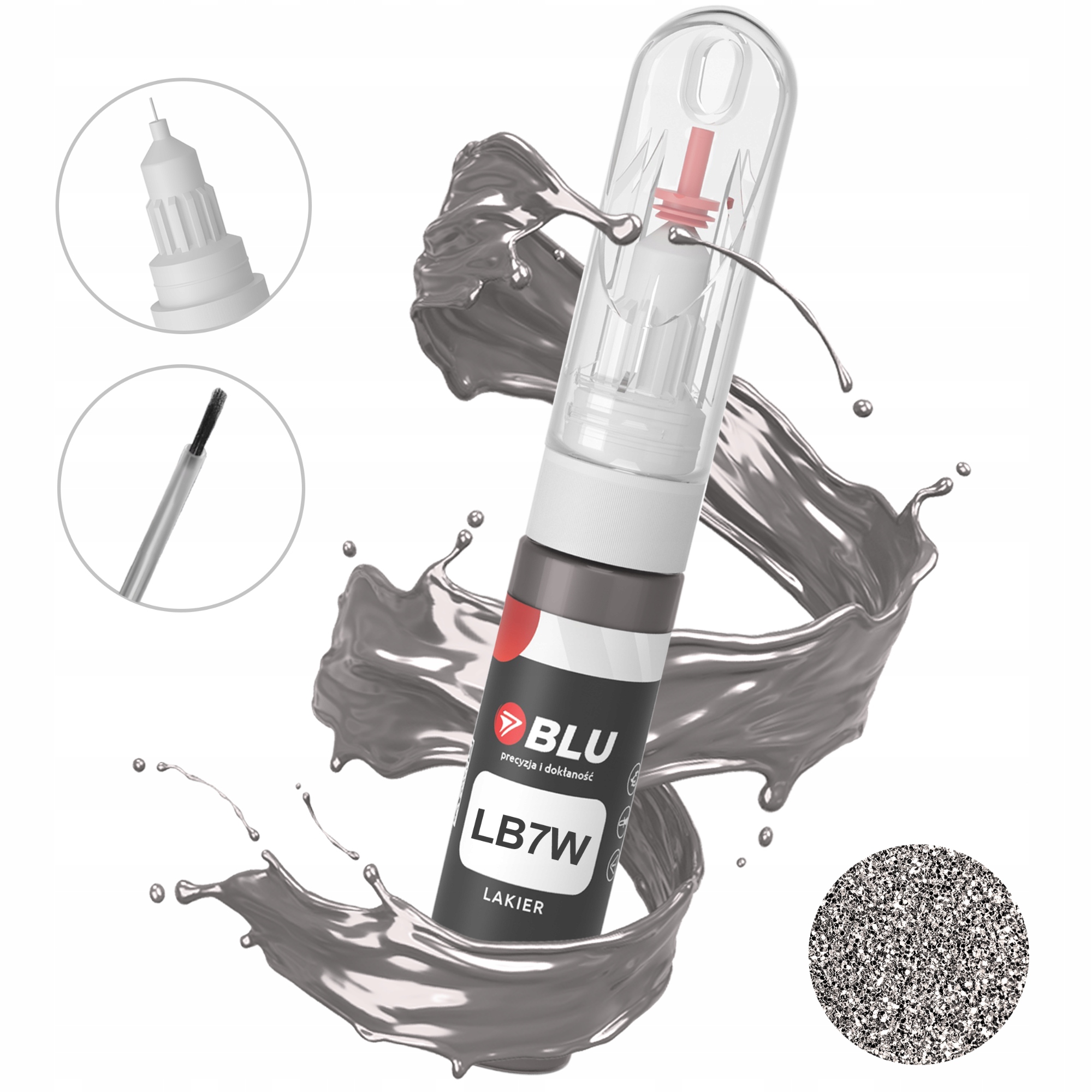 Lakier zaprawka samochodowa LB7W srebrny tungstensilber do Vw 2in1 Blu