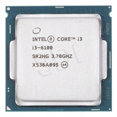 Intel Core i3-6100 3,7 GHz LGA1151 H110 wentylator