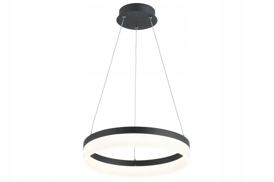 Antracitová Led lampa Ring Cornelia 4000k 24W obývacia izba