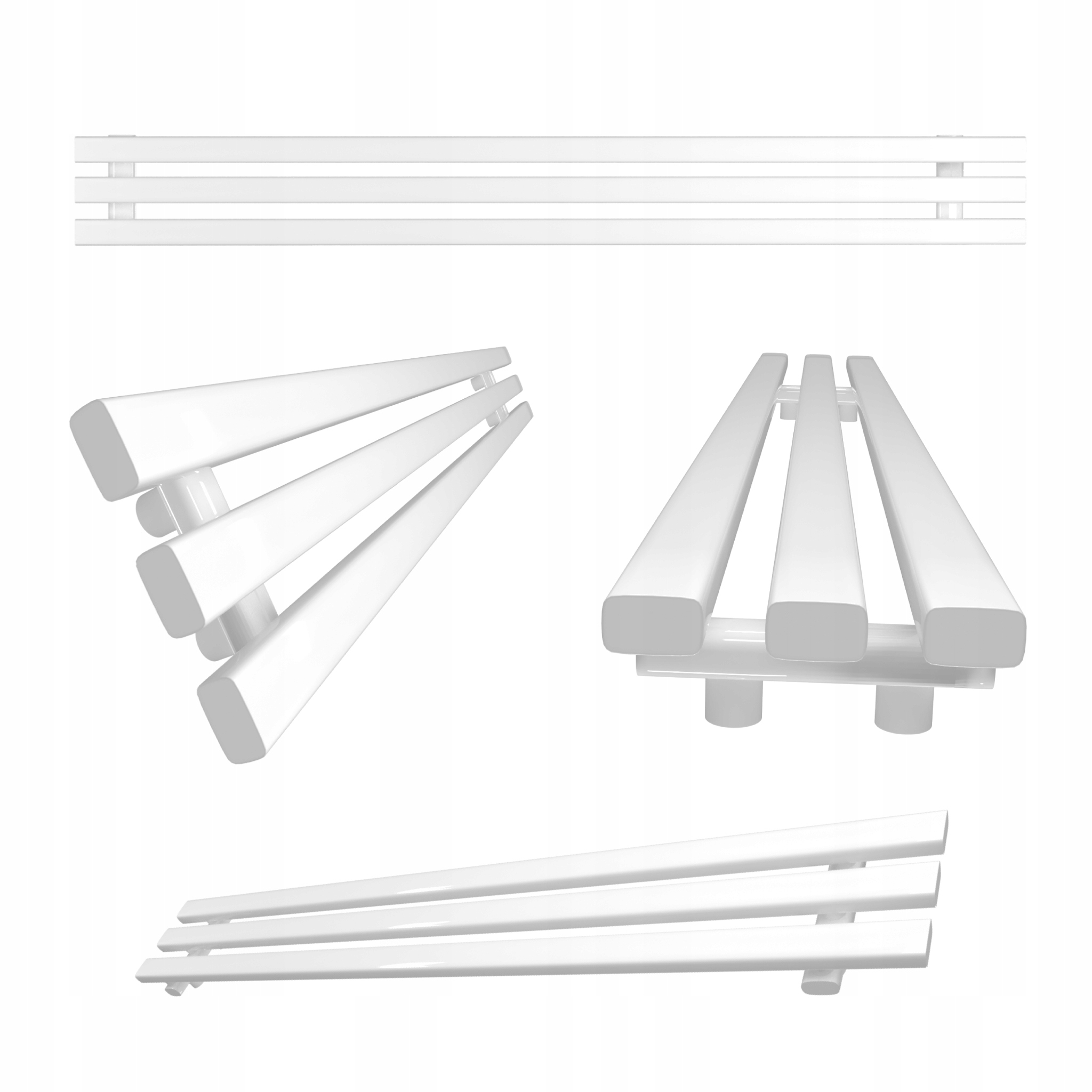 Horizontální Radiátor HORIZONT3 21x100 Bílý Lesk