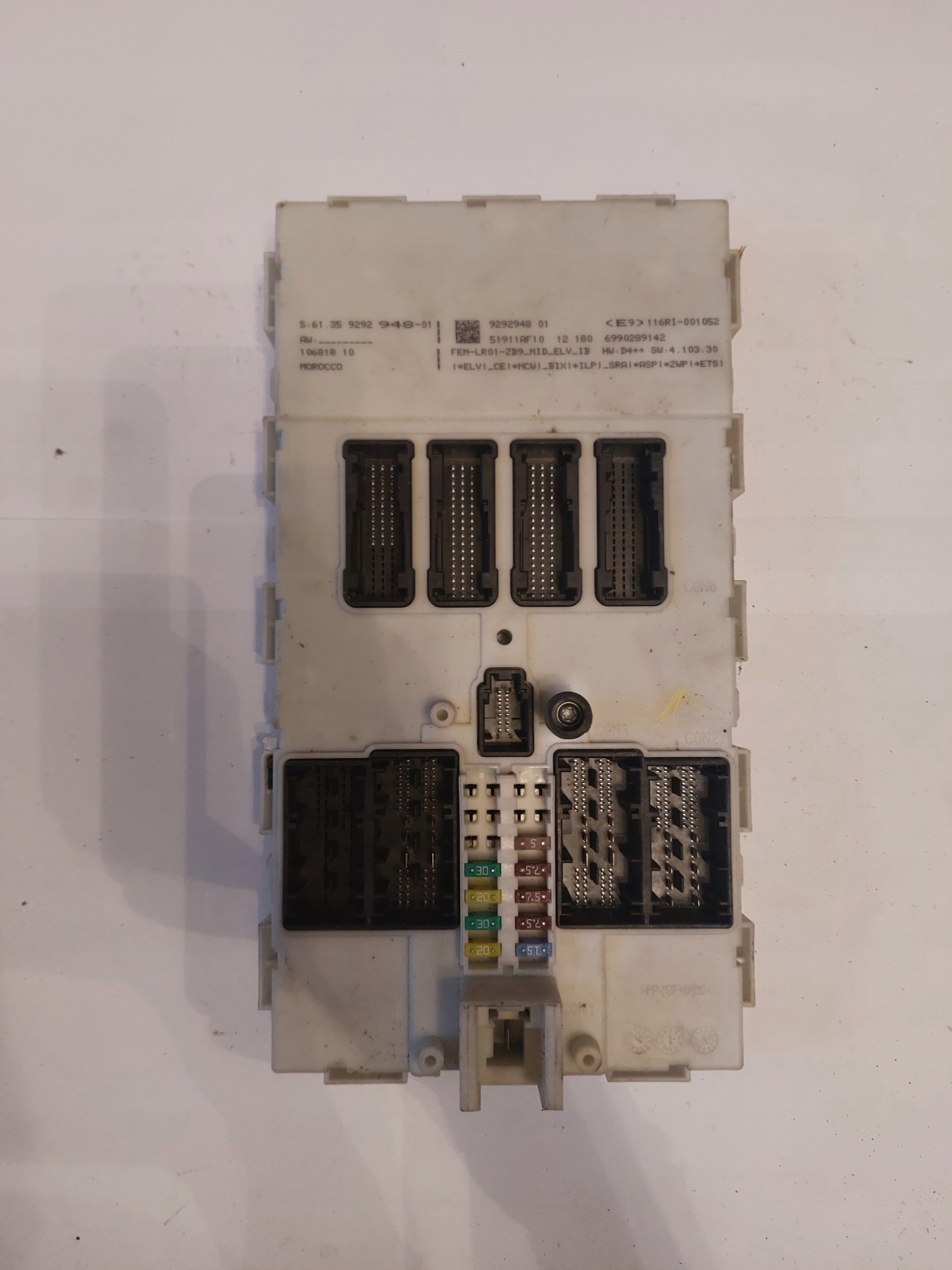 module control unit FEM BMW F20 F21 9292948-01