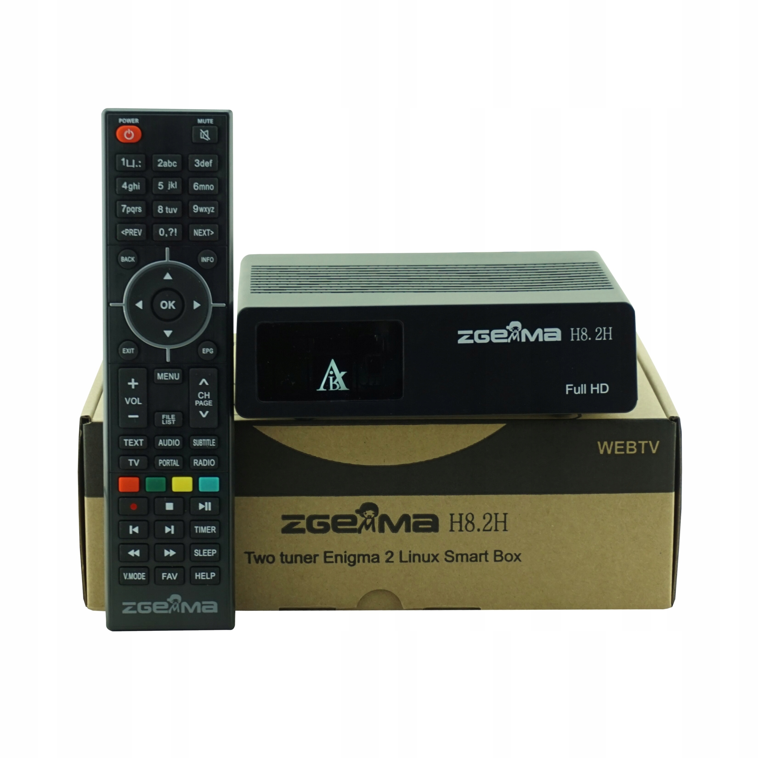 Tuner satelitarny Zgemma H8.2H DVB-T2 Hevc, ENIGMA2, Iptv, Oscam