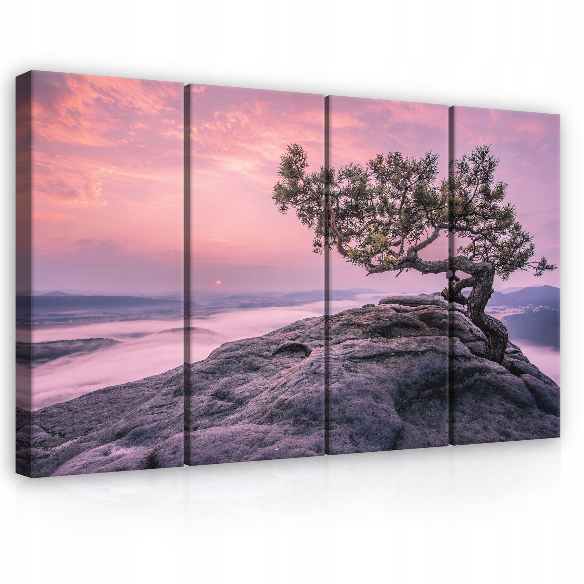 Obraz Triptyk Dřevo Série Hory Velký Obývací Pokoj 120x80